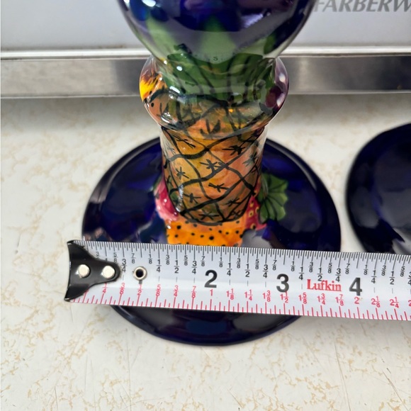 2 Talevera Mexican Handmade/Painted Candlesticks.In Excellent Condition. - Picture 11 of 13